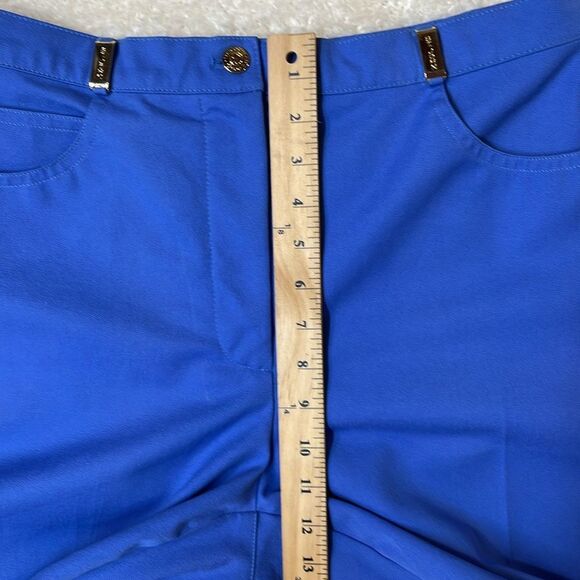 St John Sport by Marie Gray Royal Blue Straight Leg Pants Trousers Sz 10 - Picture 5 of 7